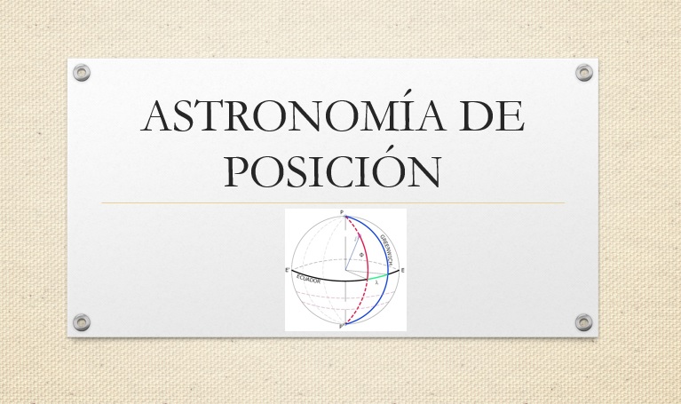 Astronomía de Posición